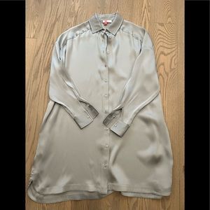 Anine Bing. 100% silk blue tunic dress.  XXS. Oversized